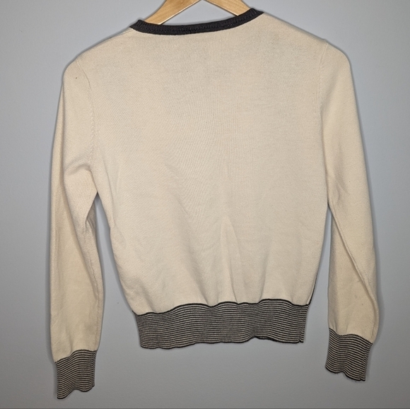 Y2K Tailor B. Moss Argyle Button front Cardigan Woman's XS - Picture 3 of 6